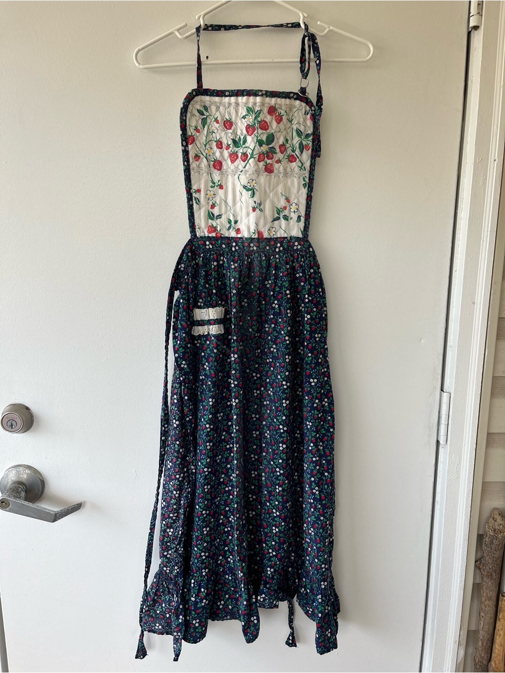 Vintage strawberry apron